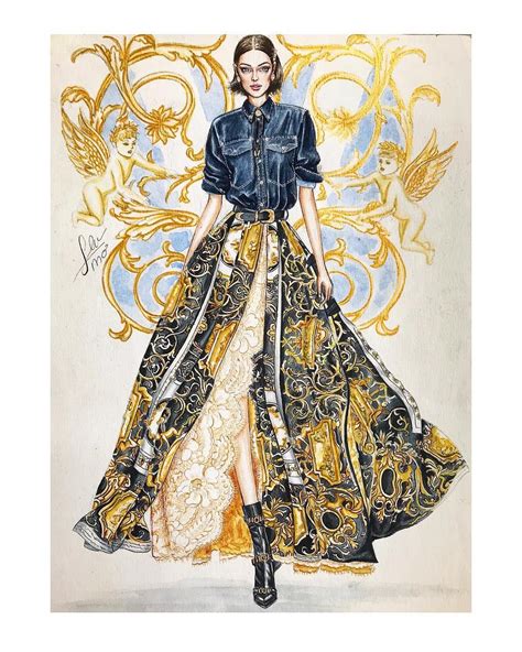 versace milan|versace fashion sketches.